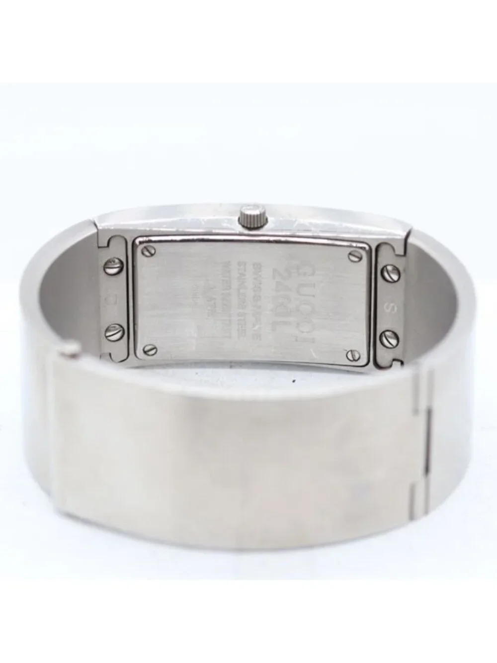 Gucci Quartz Bangle Watch Silver Dial